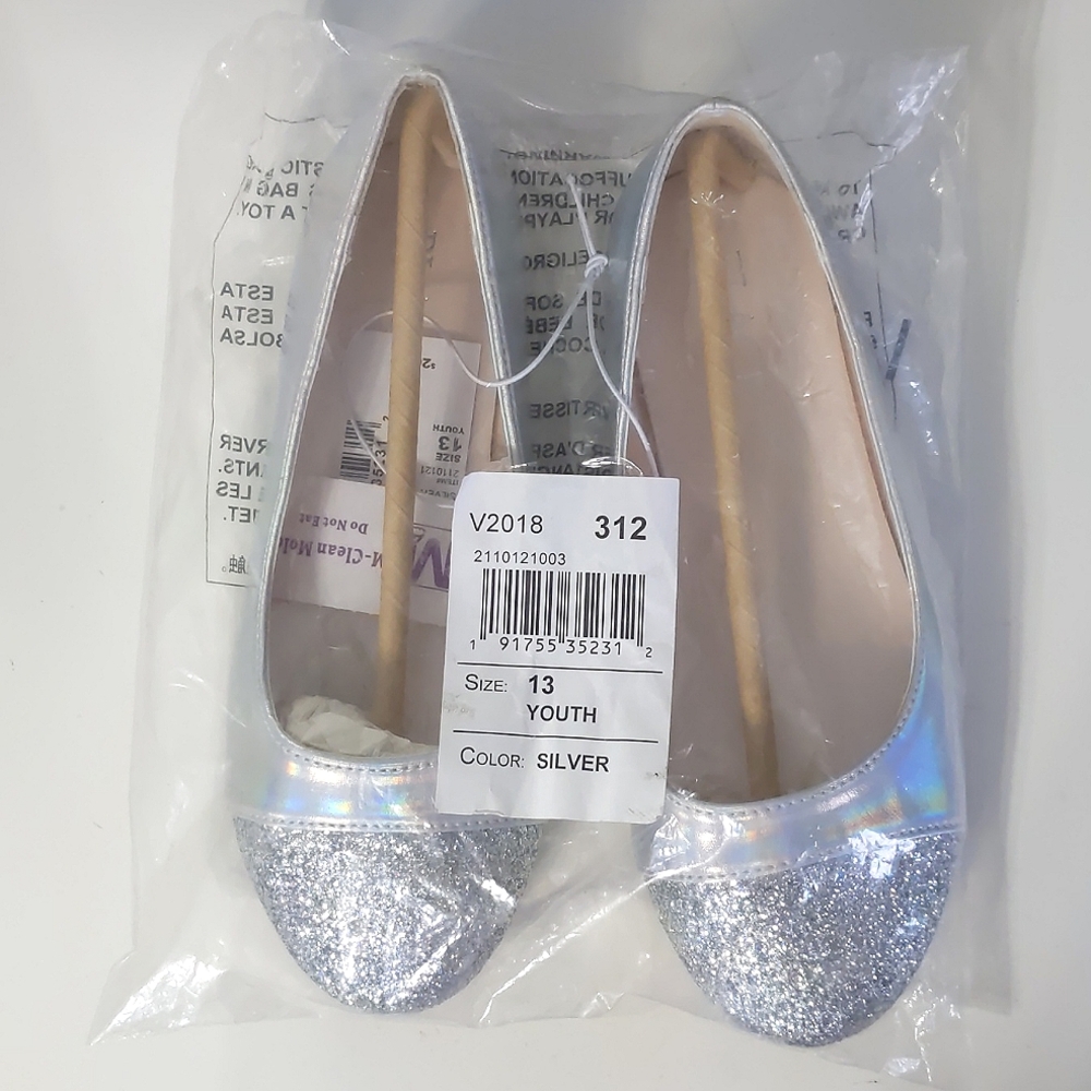 New Silver Sparkly Shoes by Children's Place